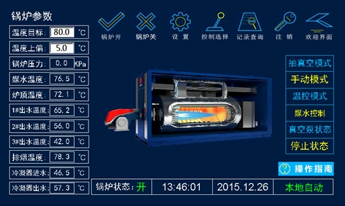 燃（rán）氣真空熱水鍋爐控製係統 